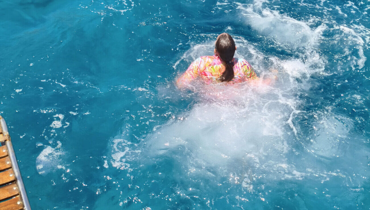 boat trip swimming