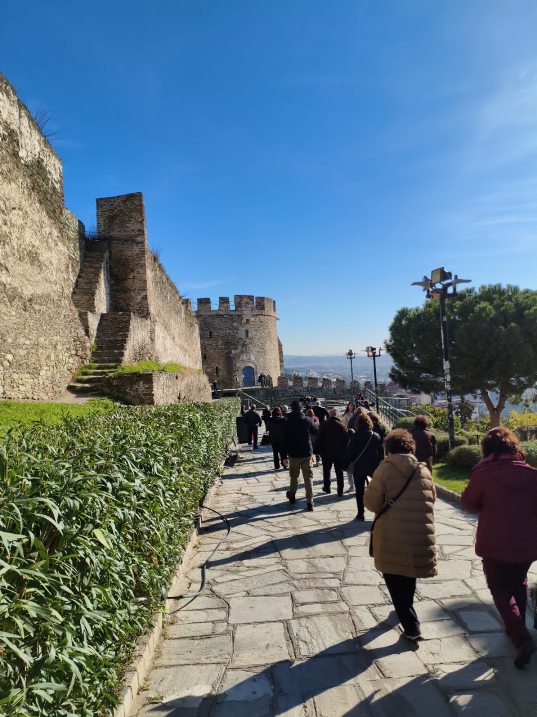 walls of the Upper Town in Thessaloniki