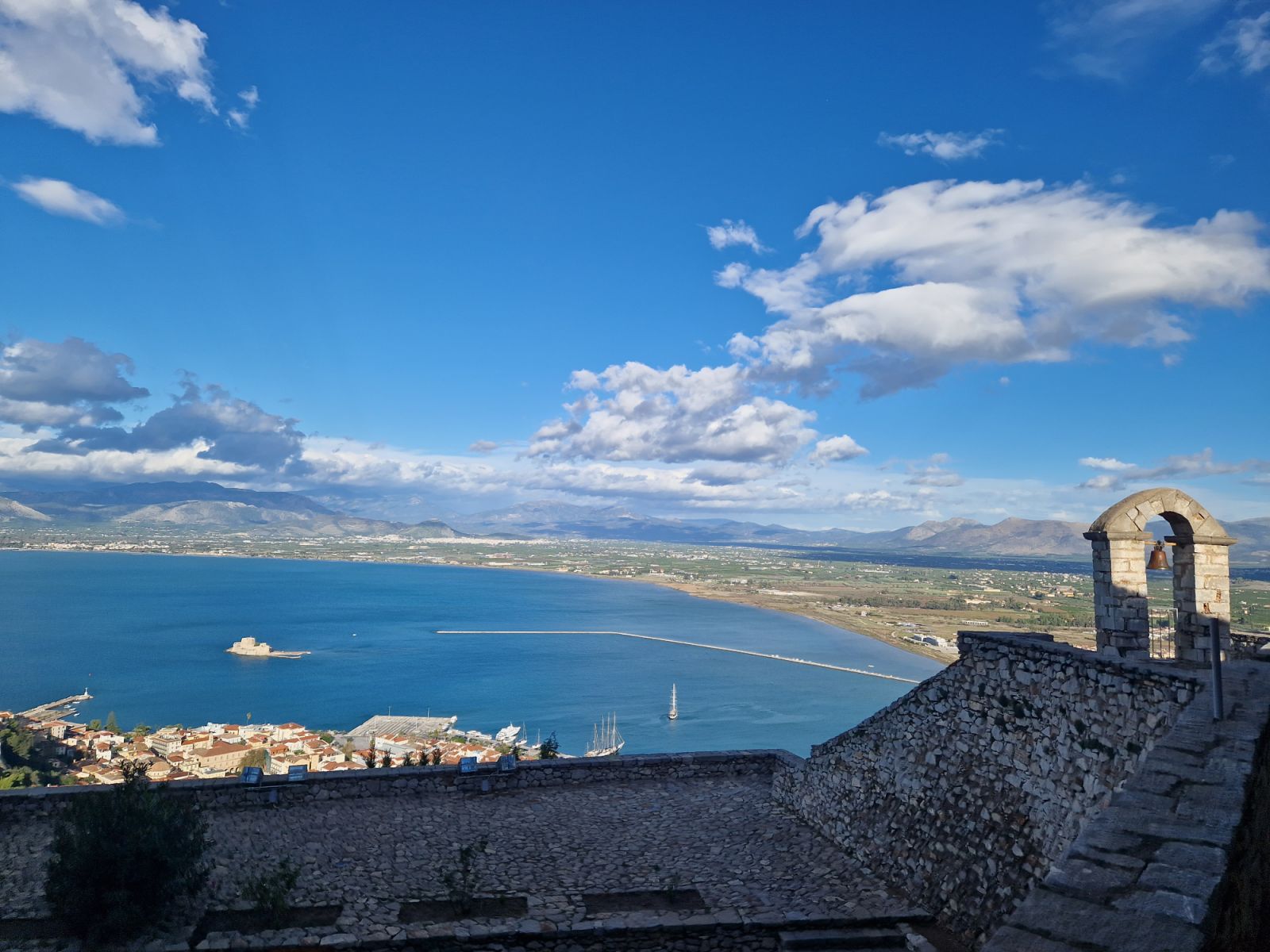 Peloponnese panoramic view of Corinth